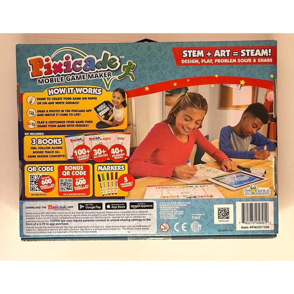 Pixicade Game Maker Transform Creative Drawings to Animated Playable Games STEM - Picture 2 of 3